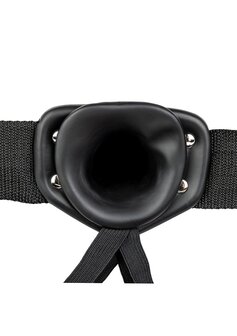 Vibrerende Holle Strap-On zonder Ballen - 20,5 cm