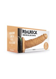 Vibrerende Holle Strap-On zonder Ballen - 20,5 cm