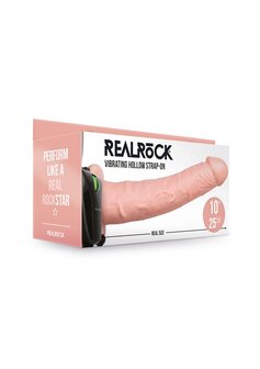 Vibrerende Holle Strap-On zonder Ballen - 24,5 cm