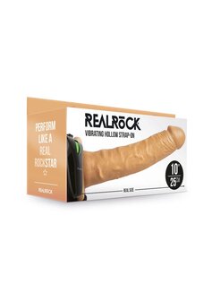Vibrerende Holle Strap-On zonder Ballen - 24,5 cm