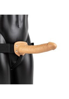 Vibrerende Holle Strap-On zonder Ballen - 24,5 cm