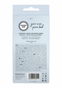 Pure Feel - Kondooms 57 mm - 10 pack