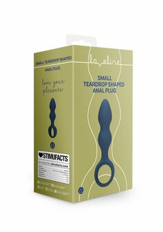 Teardrop Shaped Anal Plug - Small - Baltic Blue