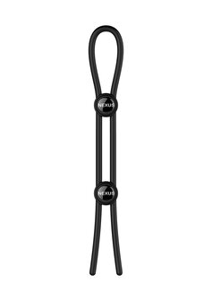 Forge - Double Adjustable Lasso Silicone Cock Ring - Black