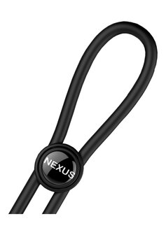 Forge - Double Adjustable Lasso Silicone Cock Ring - Black