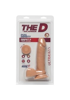 Perfect D - Realistische ULTRASKYN Dildo met ballen - 18 cm