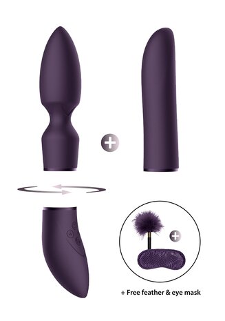 Pleasure Kit #4 - Vibrator met Verschillende Opzet Stukken