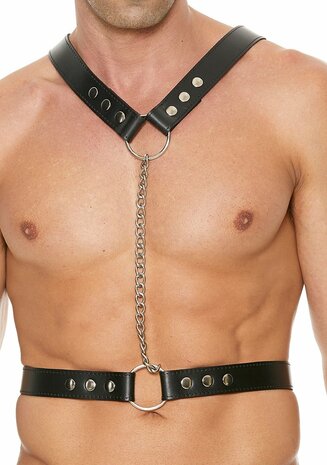 Twisted Bit Leren Harnas One Size