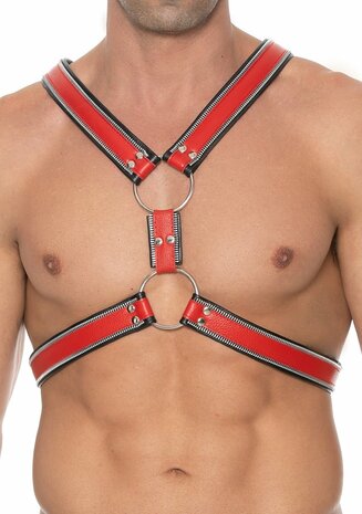 Echt Leren Z Series Schots Harnas - S/M S/M