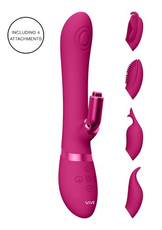 Etsu - Luxe Vibrator met Verwisselbare Clitoris Sleeves