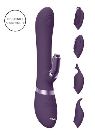 Etsu - Luxe Vibrator met Verwisselbare Clitoris Sleeves