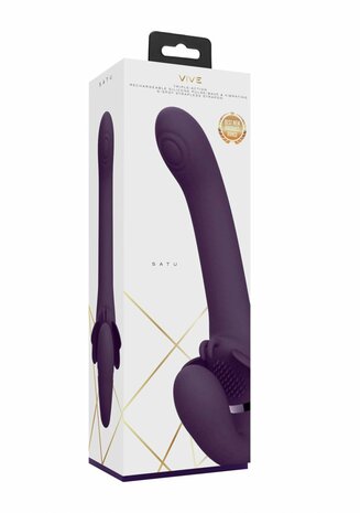 Satu - Strapless Strap-On met Clitoris Stimulator