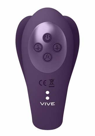 Triple Action Vibator with Clitoral Pulse Wave - Purple