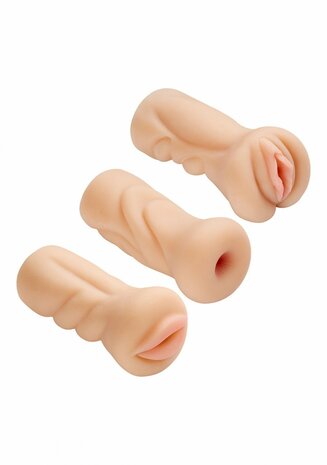 Trio Masturbator Masturbator Kit - Vagina, Kont, Mond