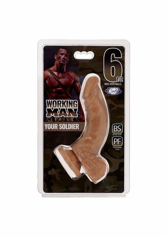 Working Man - Jouw Soldaat Dildo - 16,5 cm