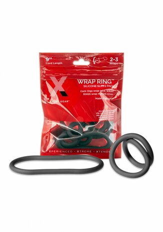 Silicone Slim Wrap Ring - Cockring / Ball Strap - 23 cm