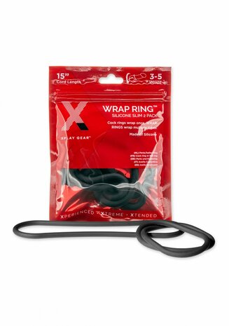 Silicone Slim Wrap Ring - Cockring / Ball Strap - 38 cm