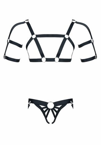 2PC Rubber men's set - Black 2XL/3XL