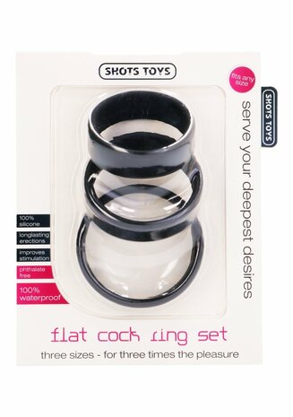 Platte Cockring Set