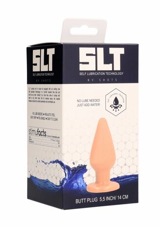 Self Lubrication 5 Inch Buttplug - Flesh