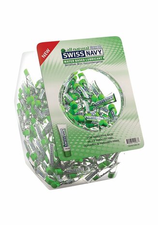 All-Natural - Glijmiddel Op Waterbasis - Fishbowl - 50 Stuks
