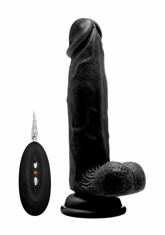 Vibrerende Realistische Lul met Scrotum - 20 cm