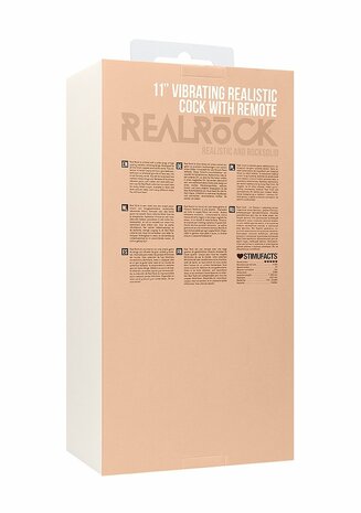 Vibrerende Realistische Lul met Scrotum - 28 cm