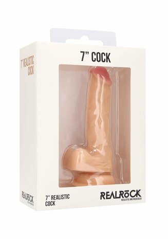 Realistische Lul met Scrotum - 18 cm