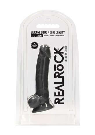 Siliconen Dildo met Ballen - 18 cm