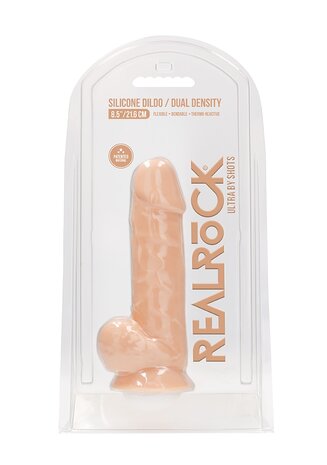 Siliconen Dildo met Ballen - 21,6 cm