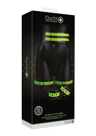 Dijboeien met Riem en Handboeien - L/XL L/XL