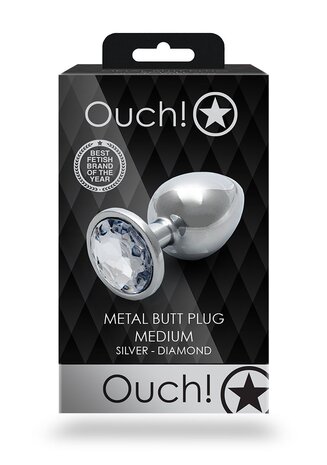 Round Gem Butt Plug - Medium