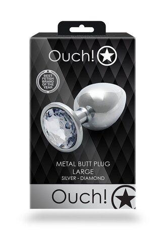 Round Gem Butt Plug - Large