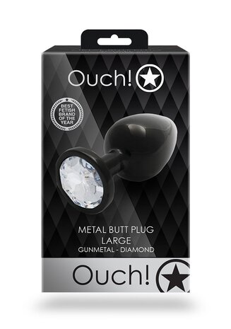 Round Gem Butt Plug - Large