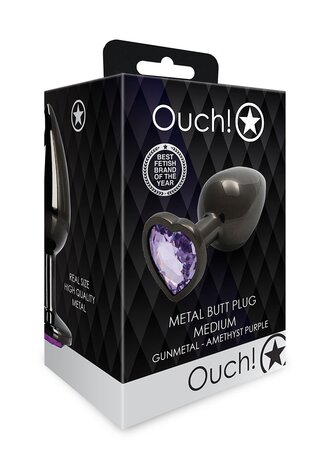Heart Gem Butt Plug - Medium