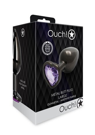 Heart Gem Butt Plug - Large