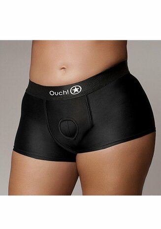 Vibrating Strap-on Boxer - Black - XL/XXL XL/XXL