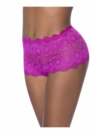 Split Crotch Lace Boy Short S/M