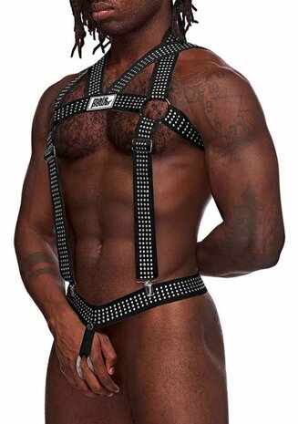 Elastisch Harnas met Studs - S One Size
