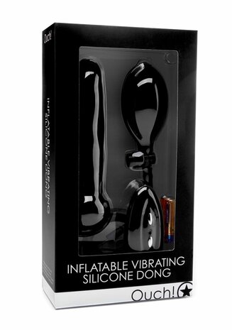 Opblaasbare Vibrerende Silicone Dong
