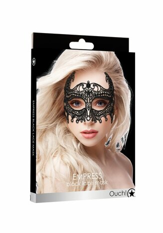 Keizerin - Zwart Kanten Masker