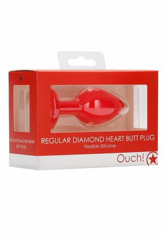 Butt Plug met Diamanten Hart