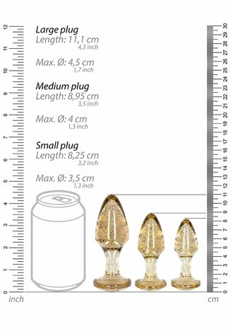 Acryl Butt Plug Set