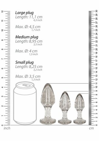 Acryl Butt Plug Set