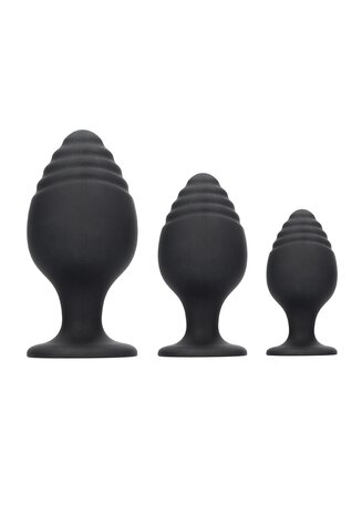 Geribbelde Butt Plug Set