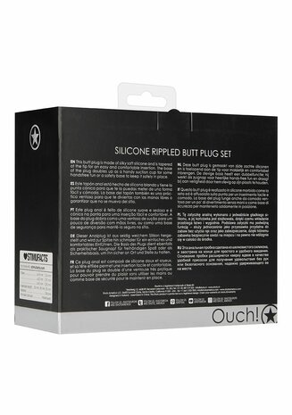 Geribbelde Butt Plug Set