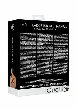 Leren Harnas met Grote Gesp One Size