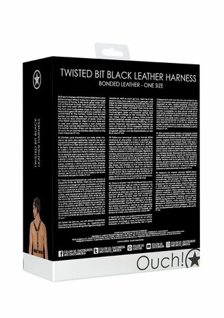 Twisted Bit Leren Harnas  One Size