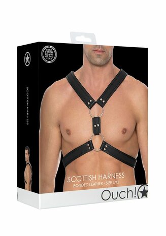 Schotse Leren Harnas - L/XL L/XL