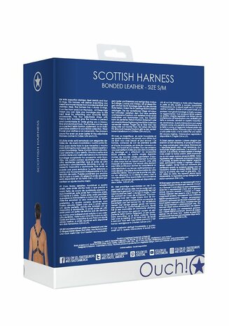Schotse Leren Harnas - S/M S/M